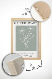 Wallity Artvmodel24-Ahsap Pinturas Decorativas Enmarcadas 3 Piezas 33x48 cm Madera Maciza MDF